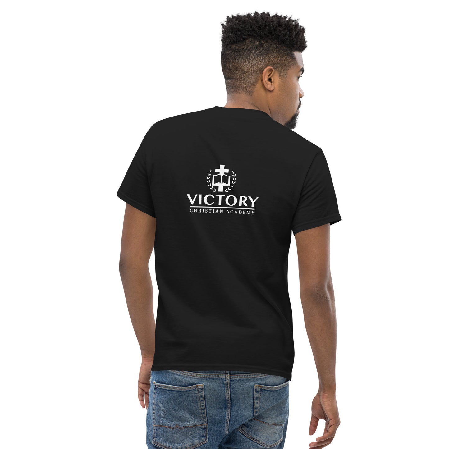 White VCA back logo Unisex classic tee