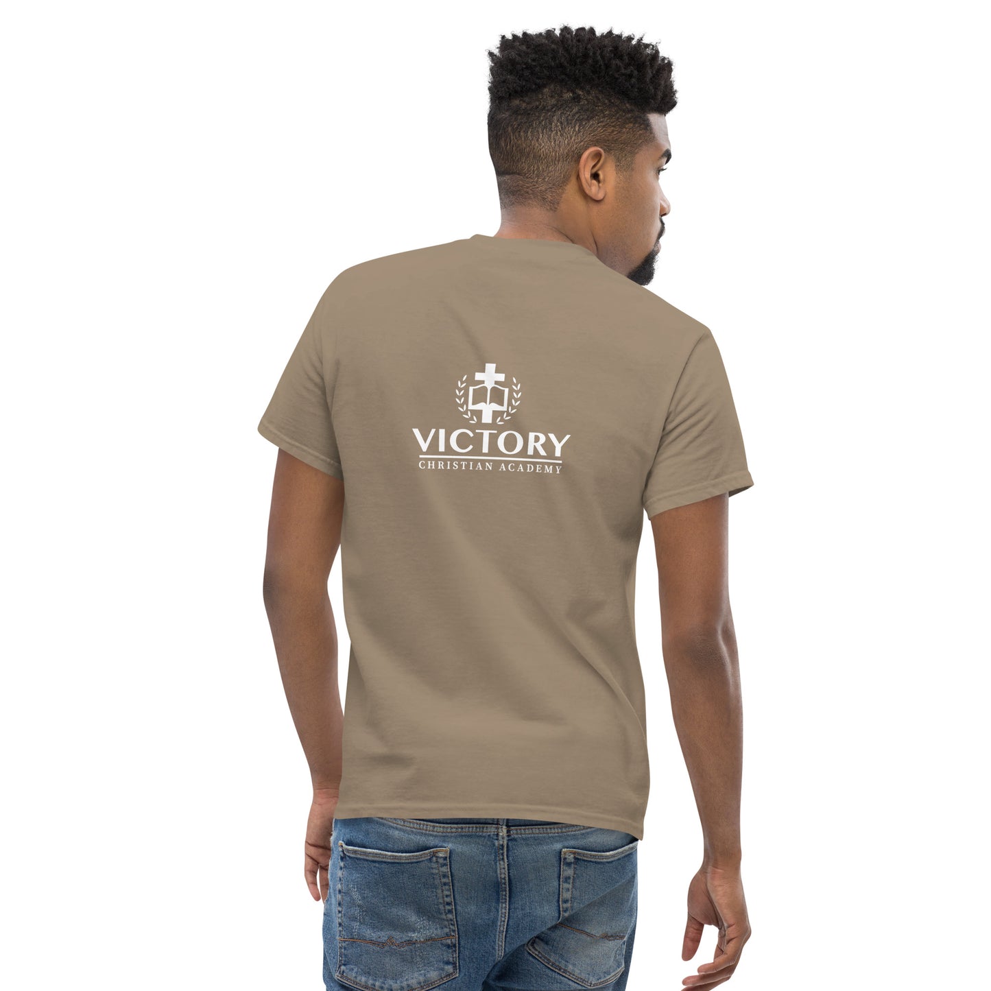 White VCA back logo Unisex classic tee