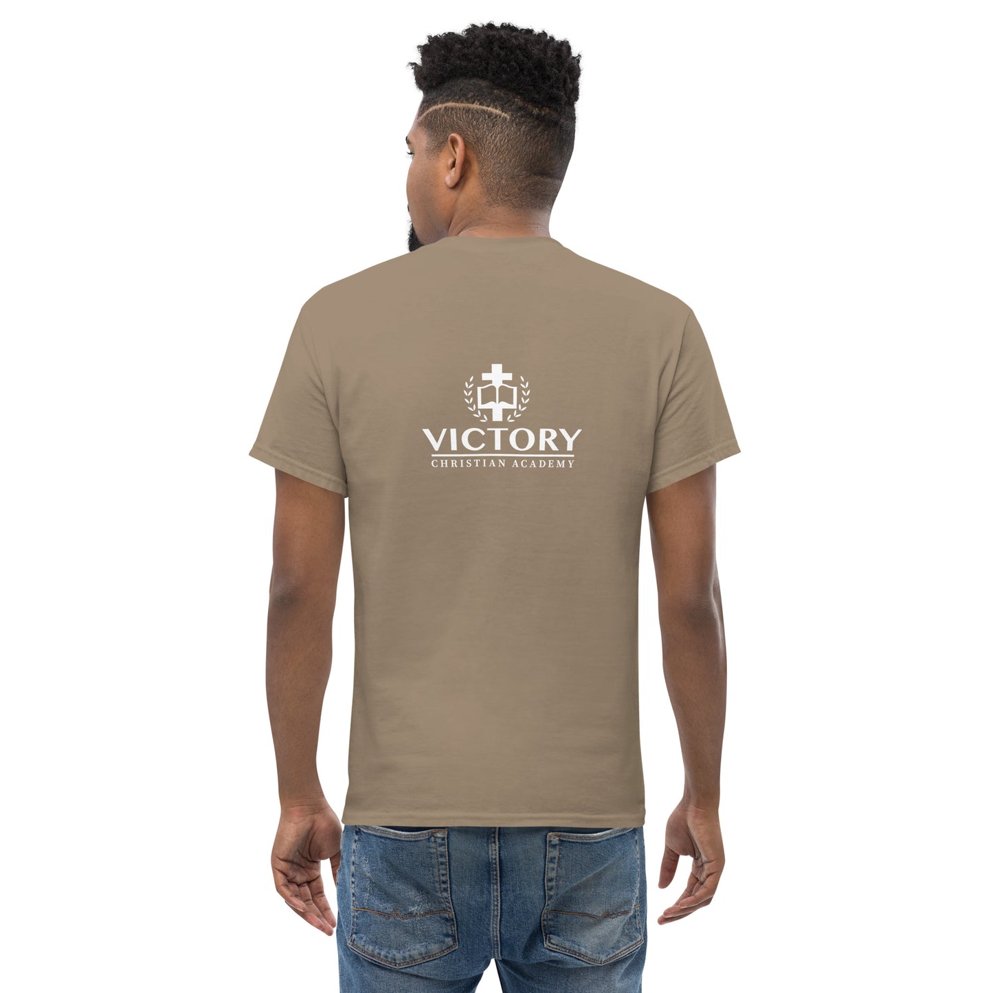 White VCA back logo Unisex classic tee