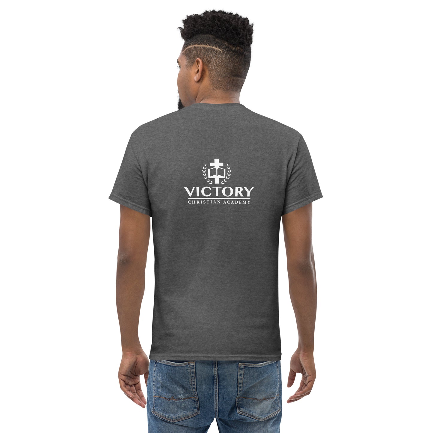 White VCA back logo Unisex classic tee