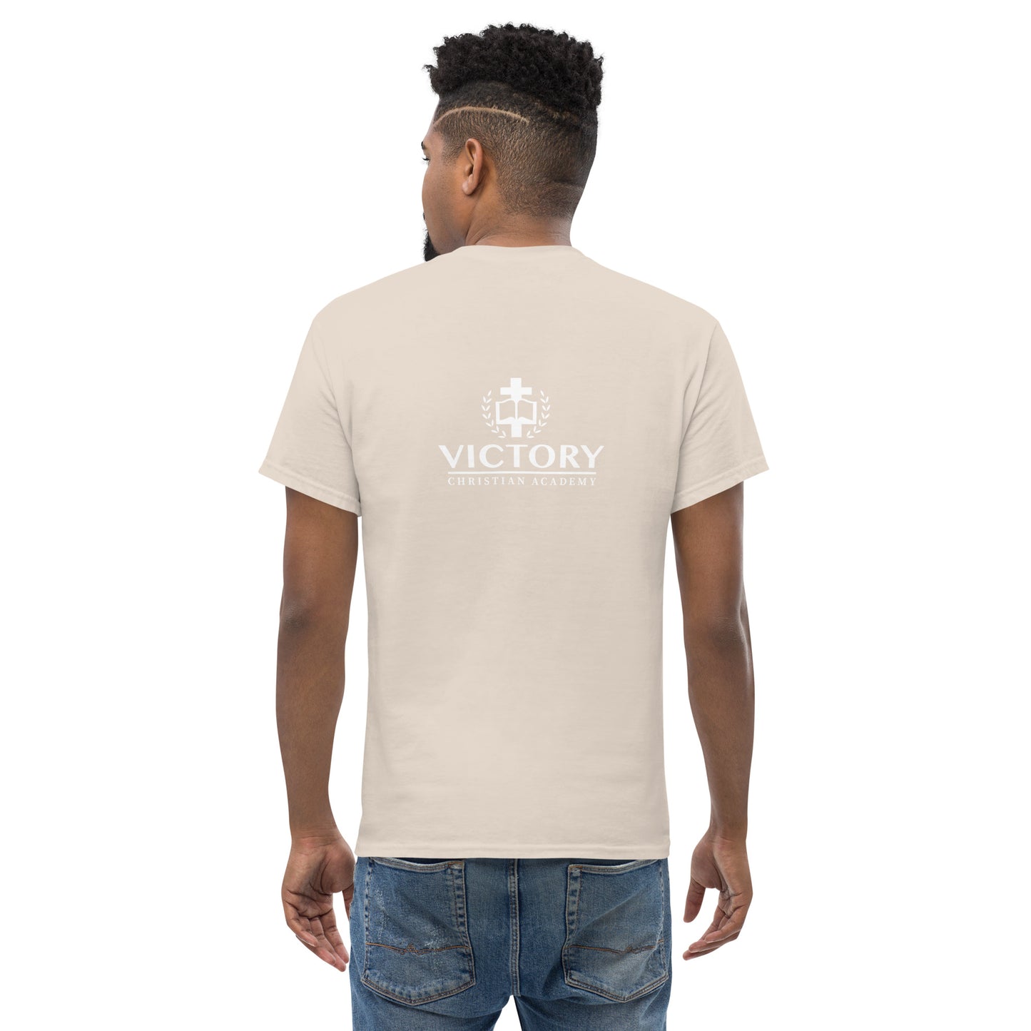 White VCA back logo Unisex classic tee