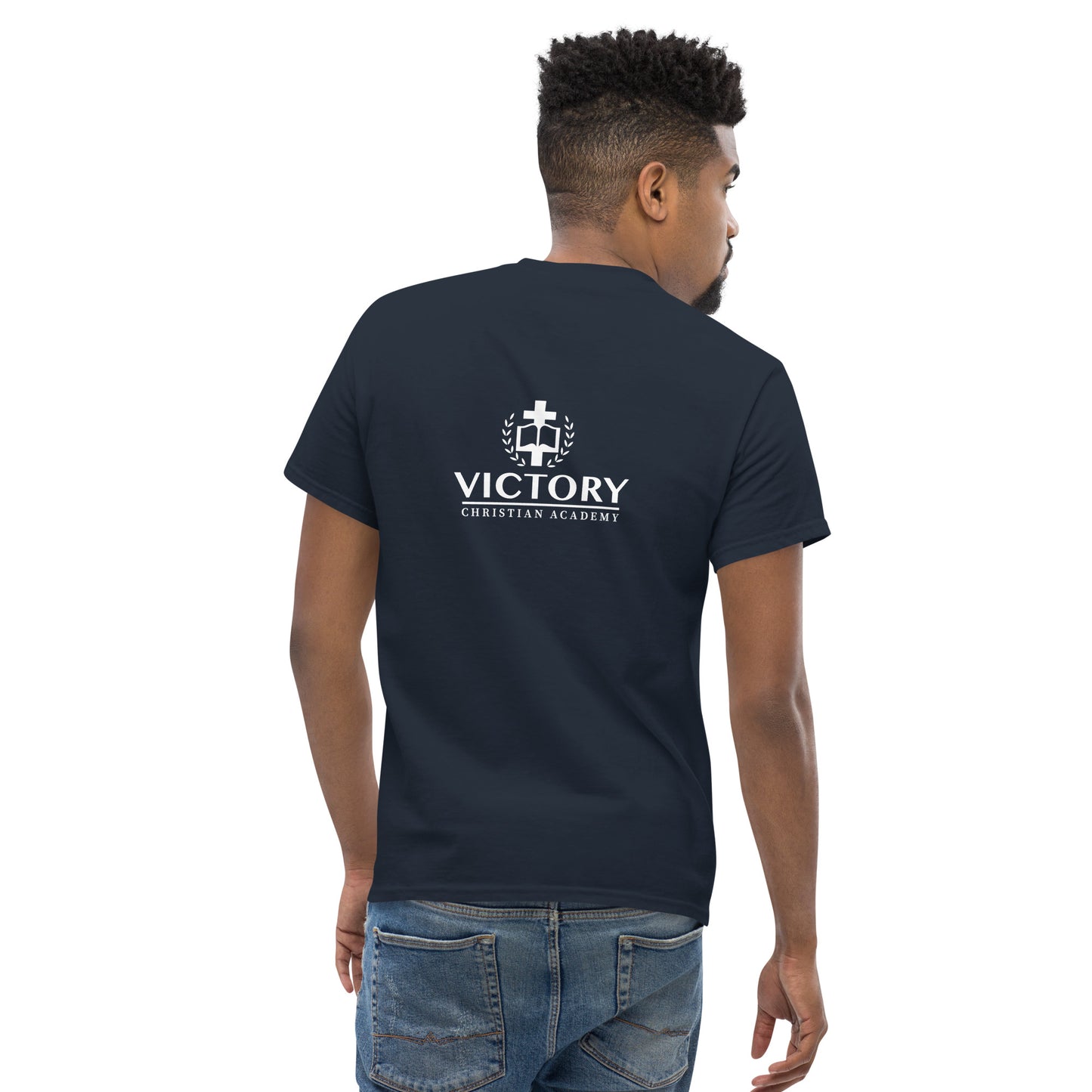 White VCA back logo Unisex classic tee