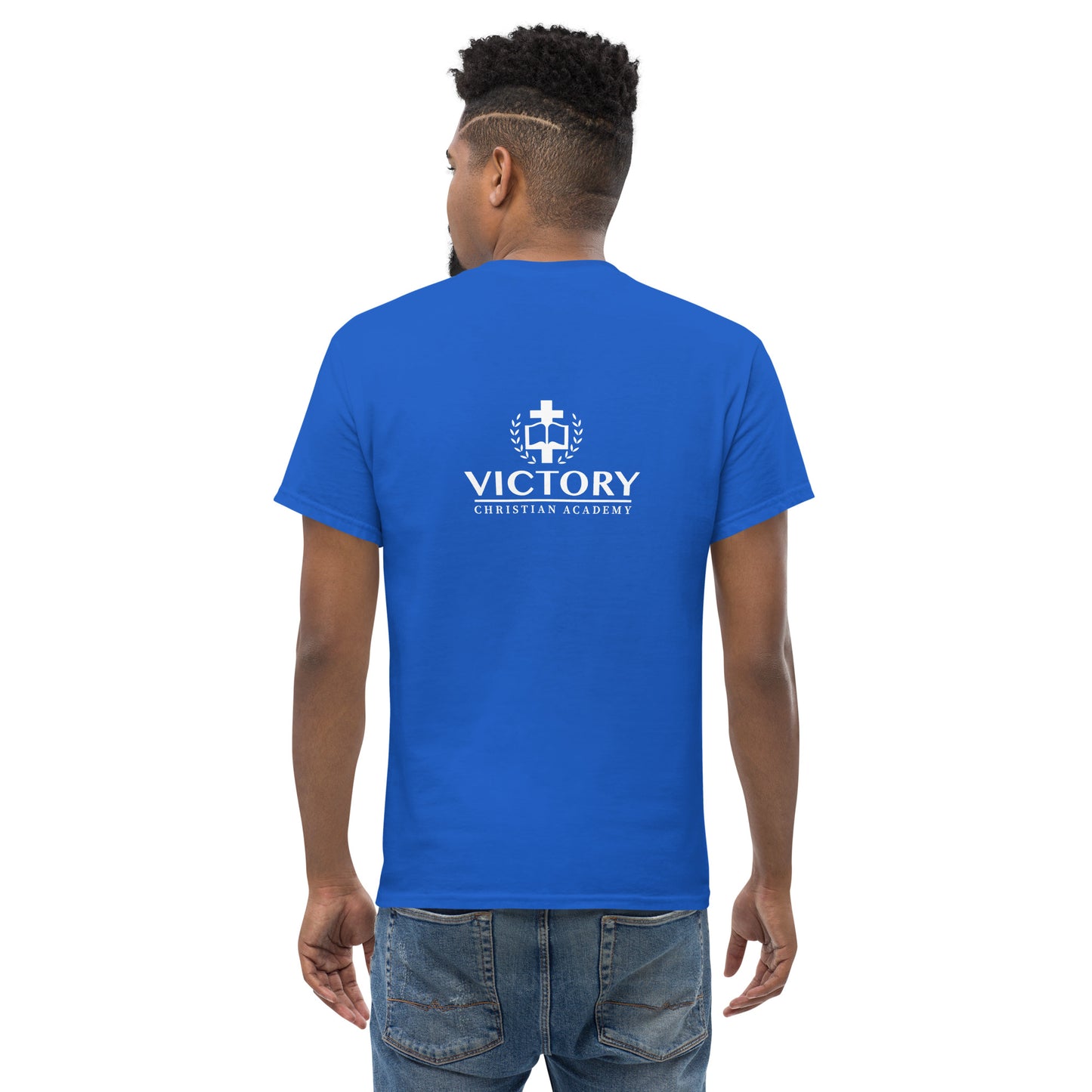 White VCA back logo Unisex classic tee