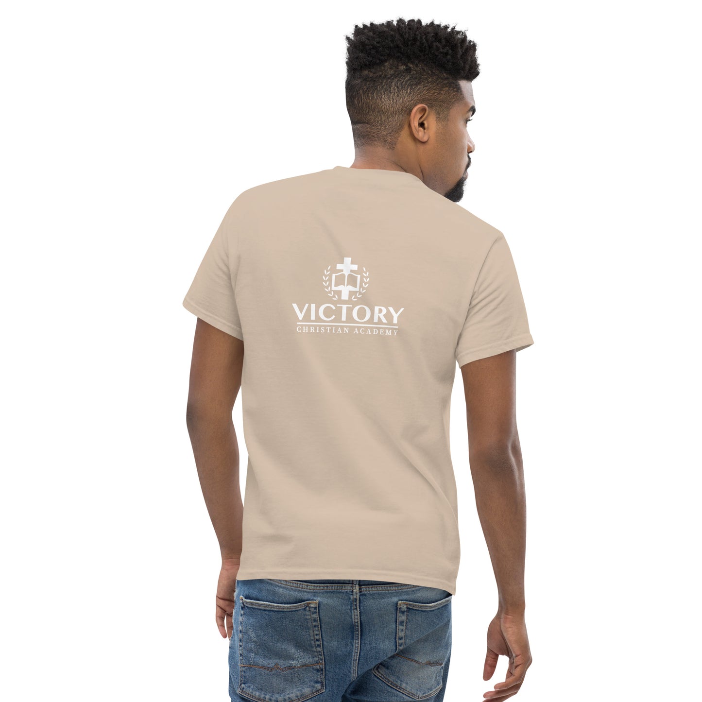 White VCA back logo Unisex classic tee