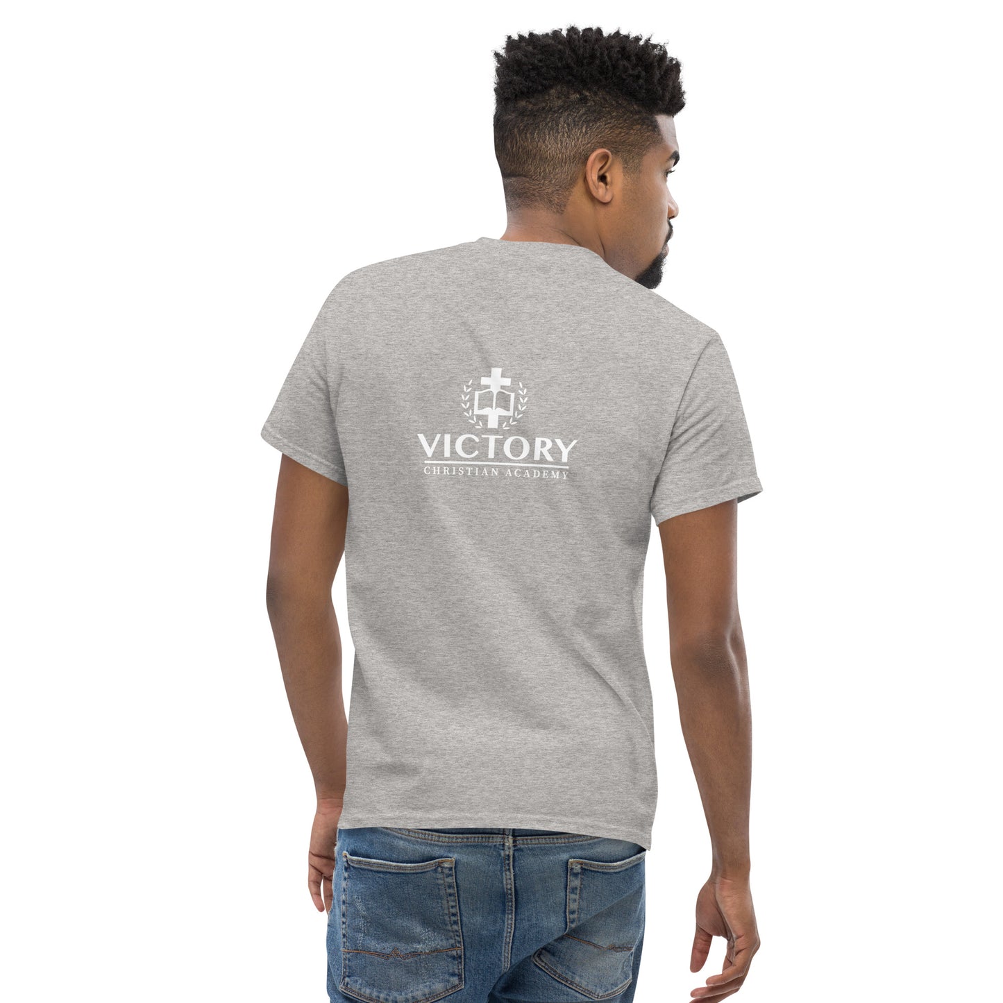 White VCA back logo Unisex classic tee