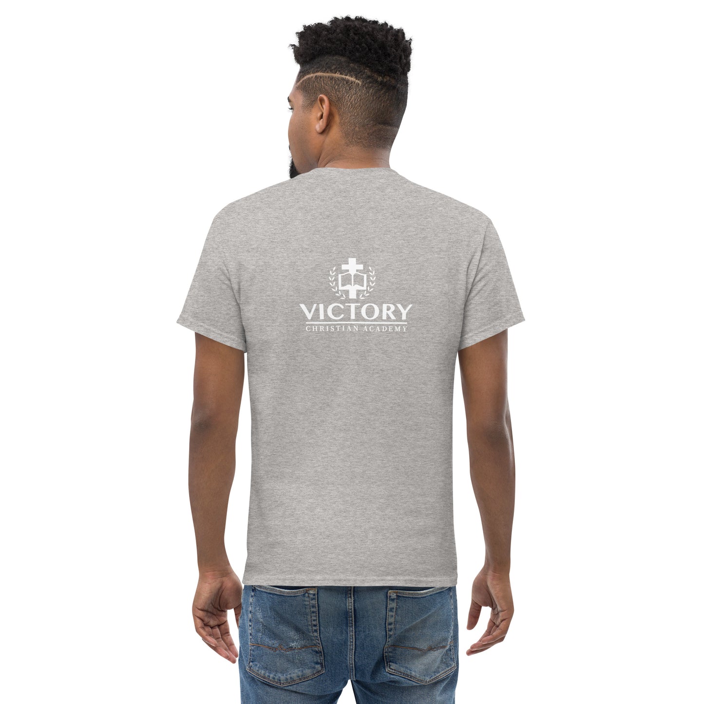 White VCA back logo Unisex classic tee