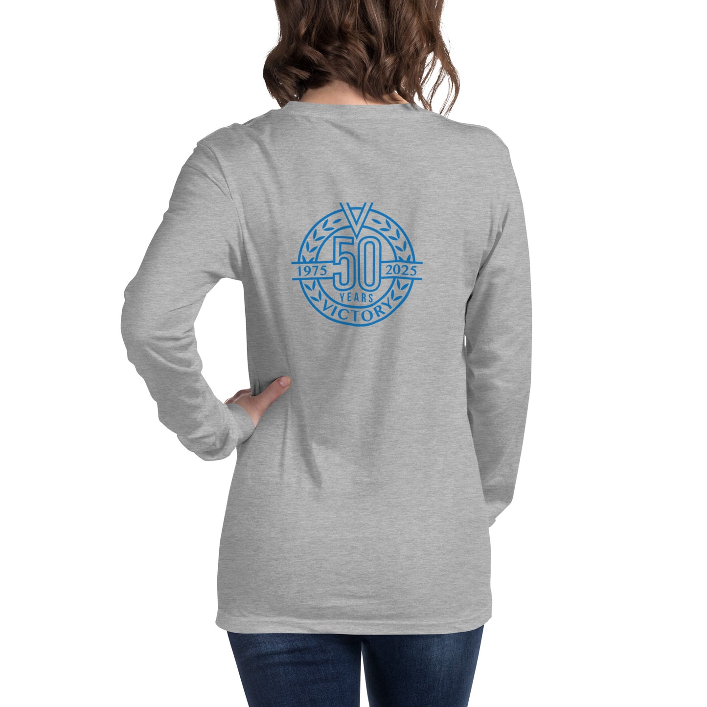 50th Anniversary Back Logo Unisex Long Sleeve Tee