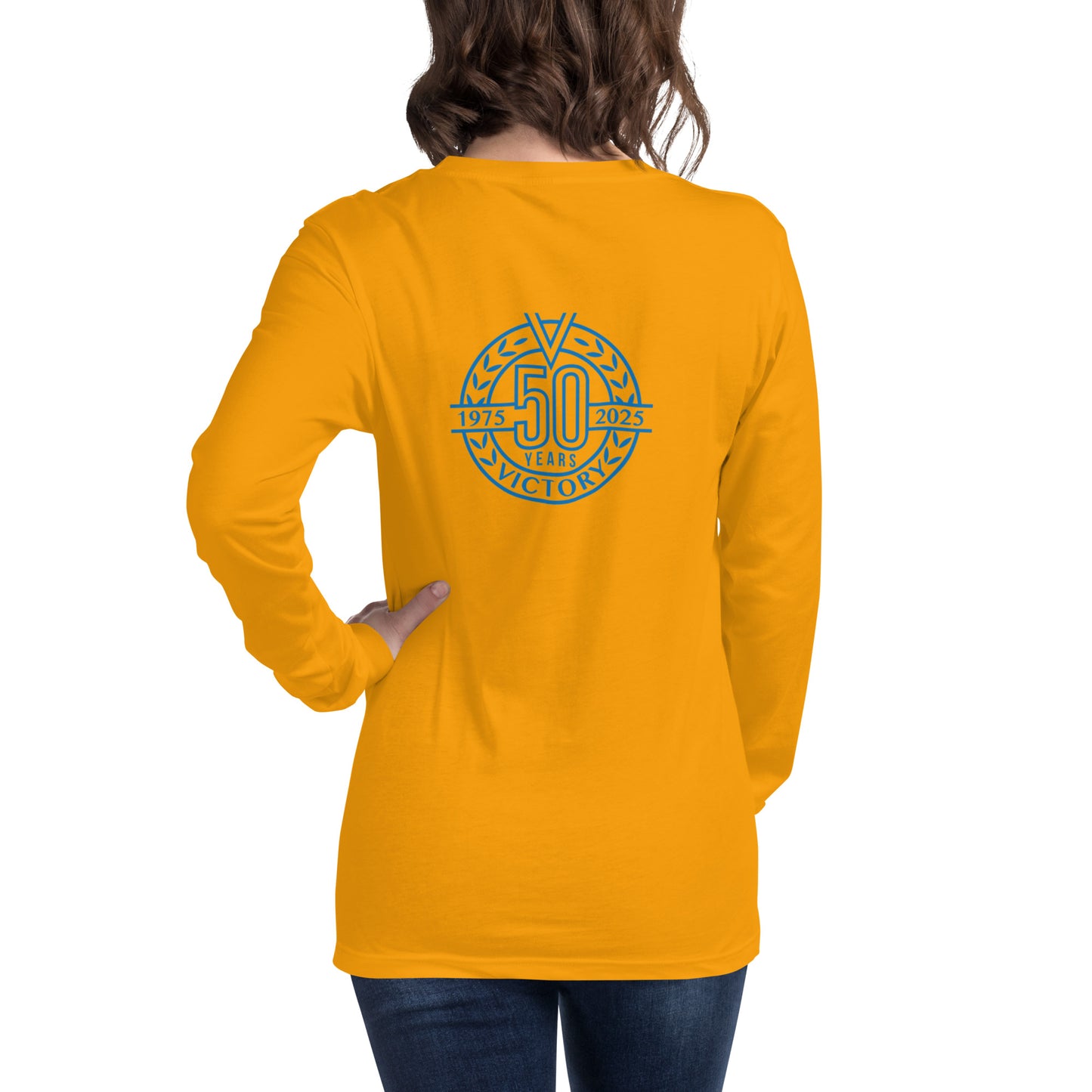 50th Anniversary Back Logo Unisex Long Sleeve Tee