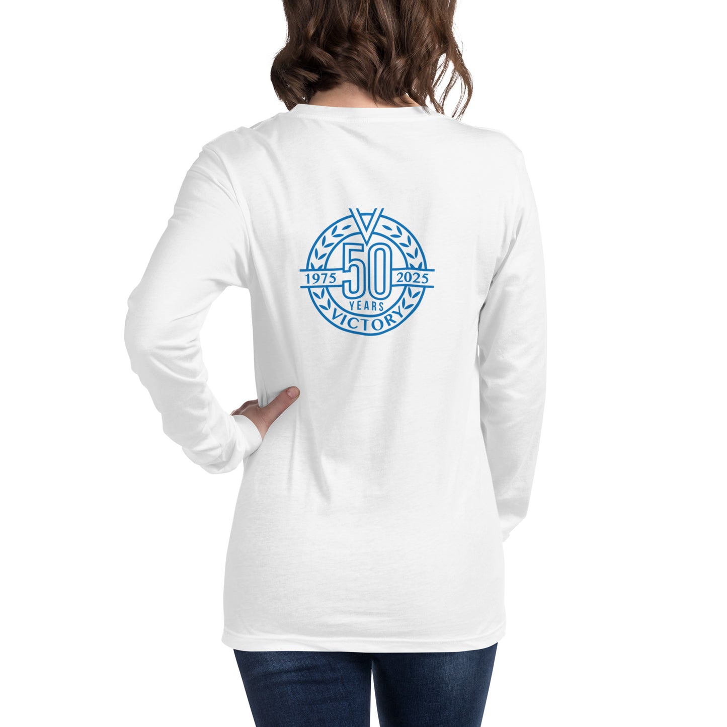 50th Anniversary Back Logo Unisex Long Sleeve Tee