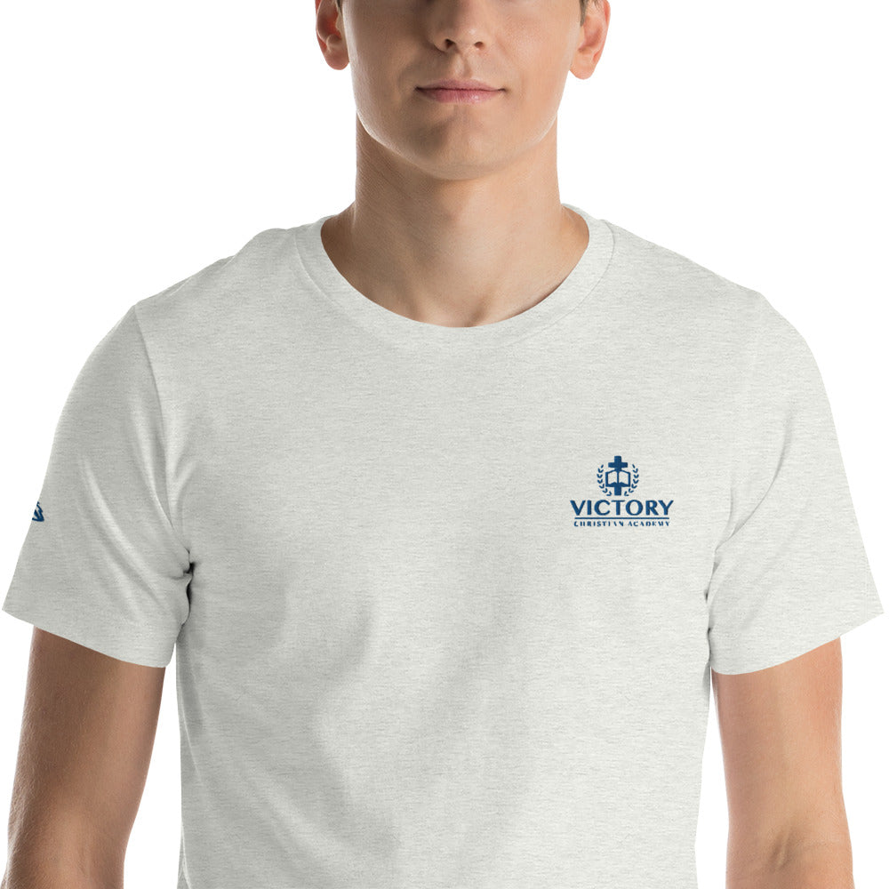 Unisex Royal Embroidered 2 logo t-shirt