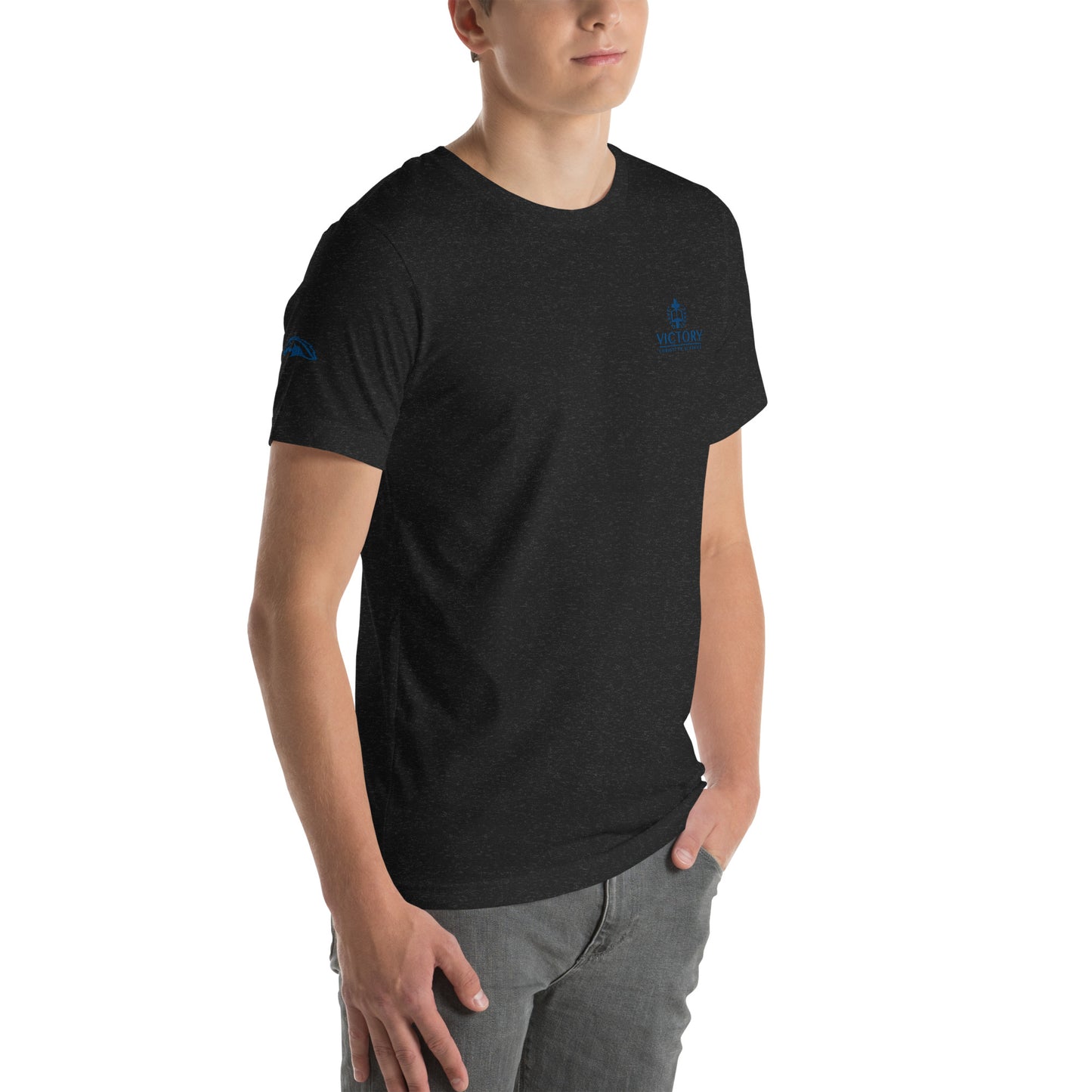 Unisex Royal Embroidered 2 logo t-shirt