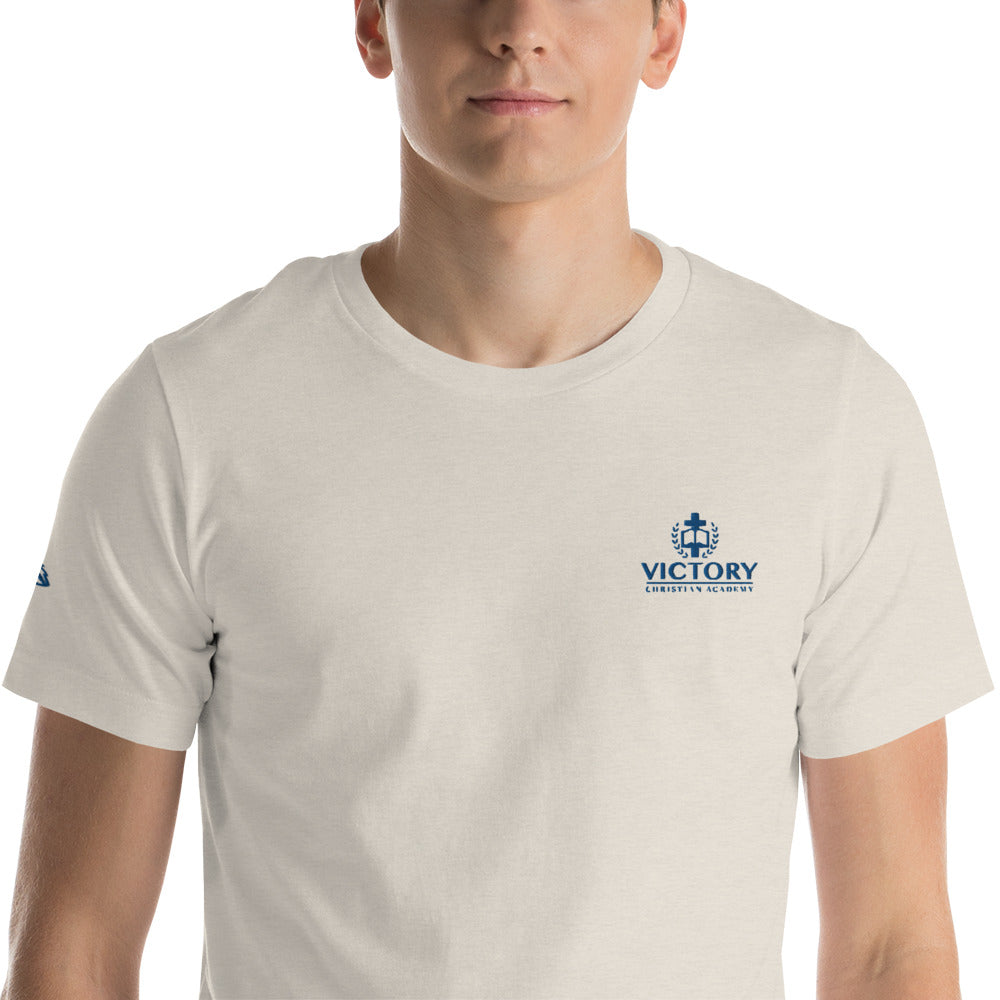 Unisex Royal Embroidered 2 logo t-shirt