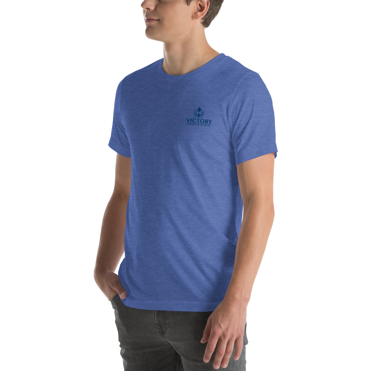 Unisex Royal Embroidered 2 logo t-shirt