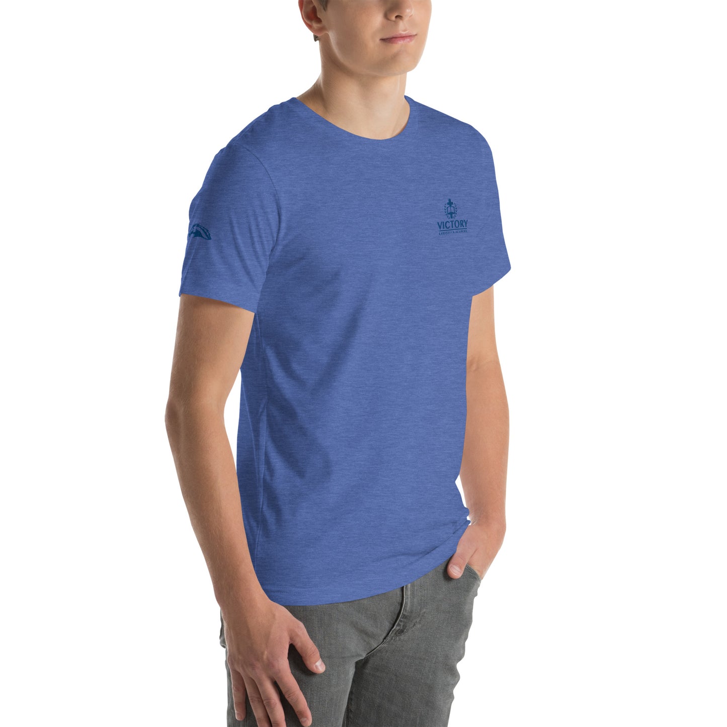 Unisex Royal Embroidered 2 logo t-shirt