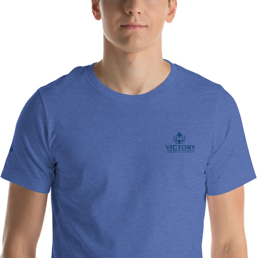 Unisex Royal Embroidered 2 logo t-shirt