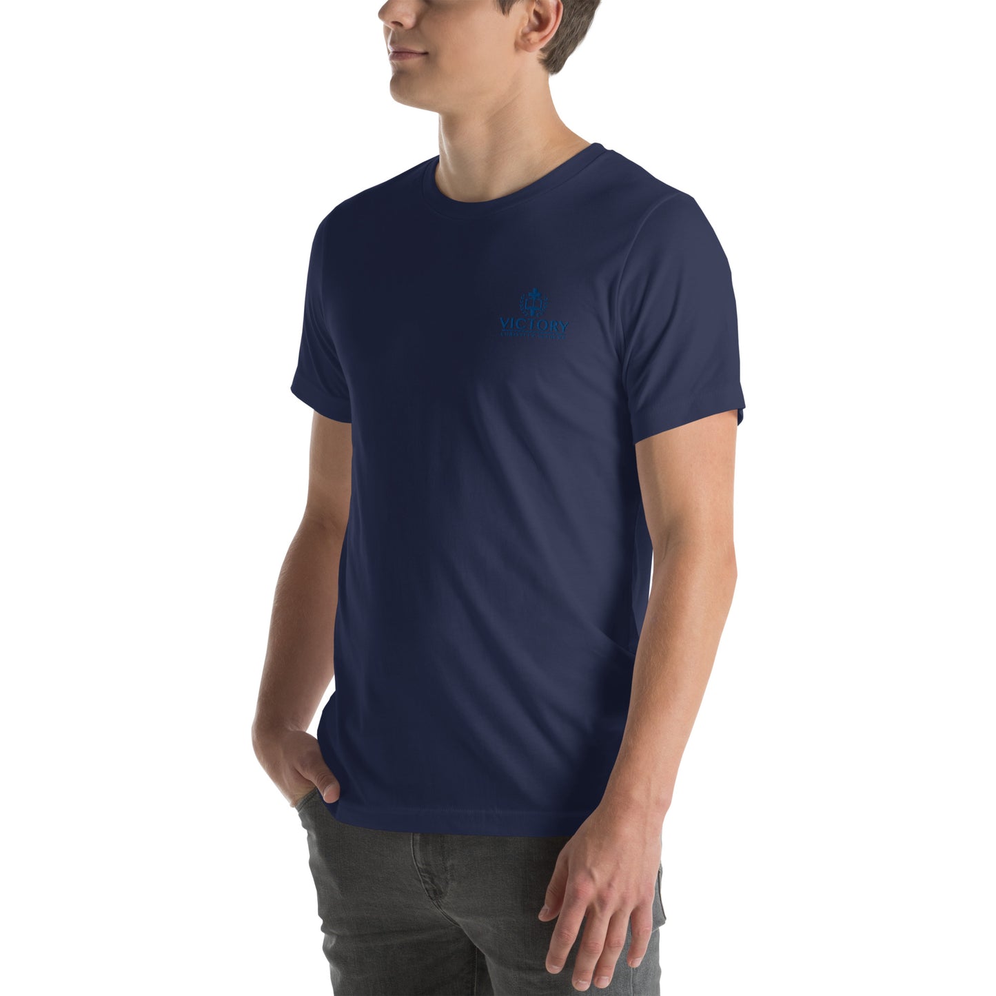 Unisex Royal Embroidered 2 logo t-shirt