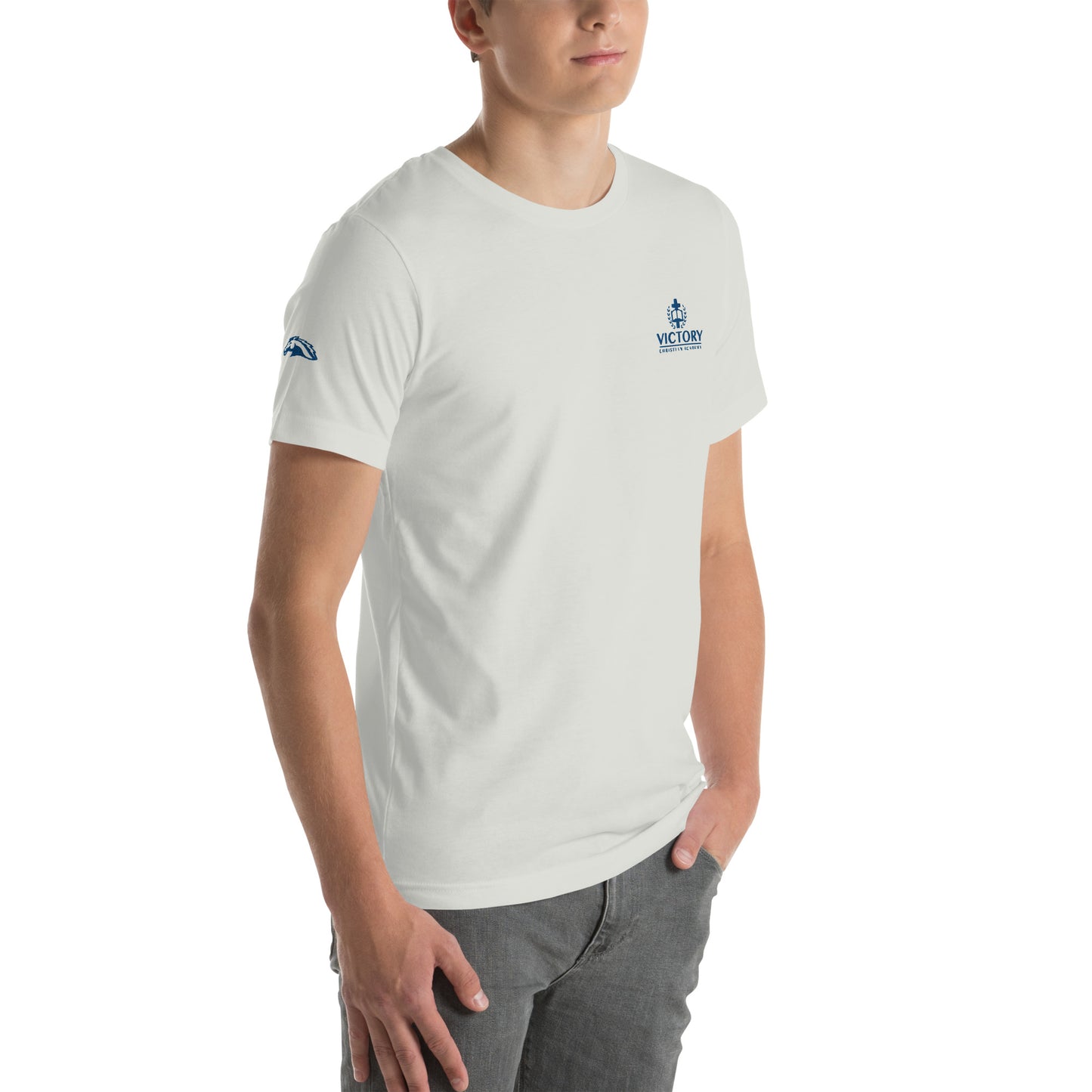 Unisex Royal Embroidered 2 logo t-shirt