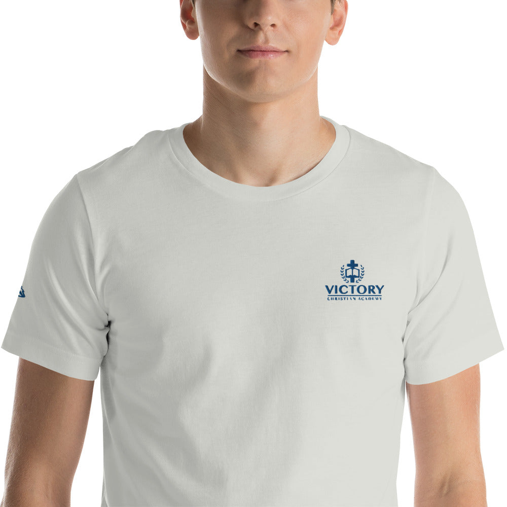 Unisex Royal Embroidered 2 logo t-shirt