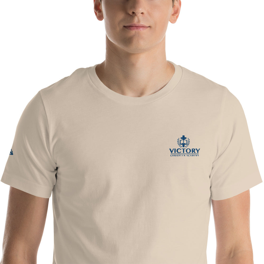 Unisex Royal Embroidered 2 logo t-shirt