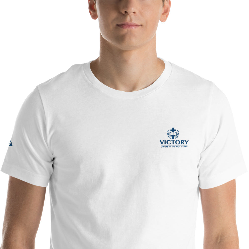 Unisex Royal Embroidered 2 logo t-shirt