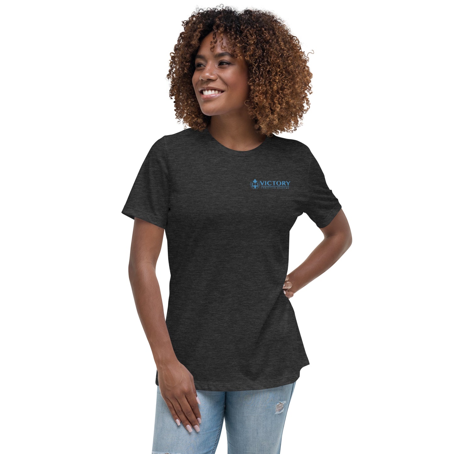 Women's Relaxed VCA Logo on front and back T-Shirt