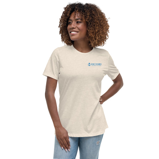 Women's Relaxed VCA Logo on front and back T-Shirt