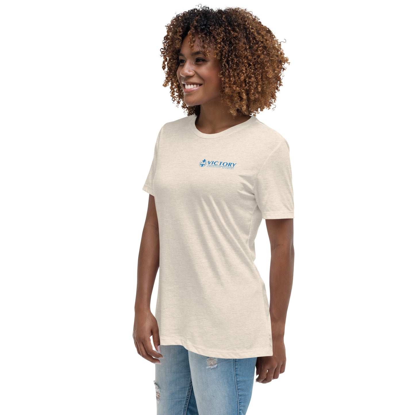 Women's Relaxed VCA Logo on front and back T-Shirt