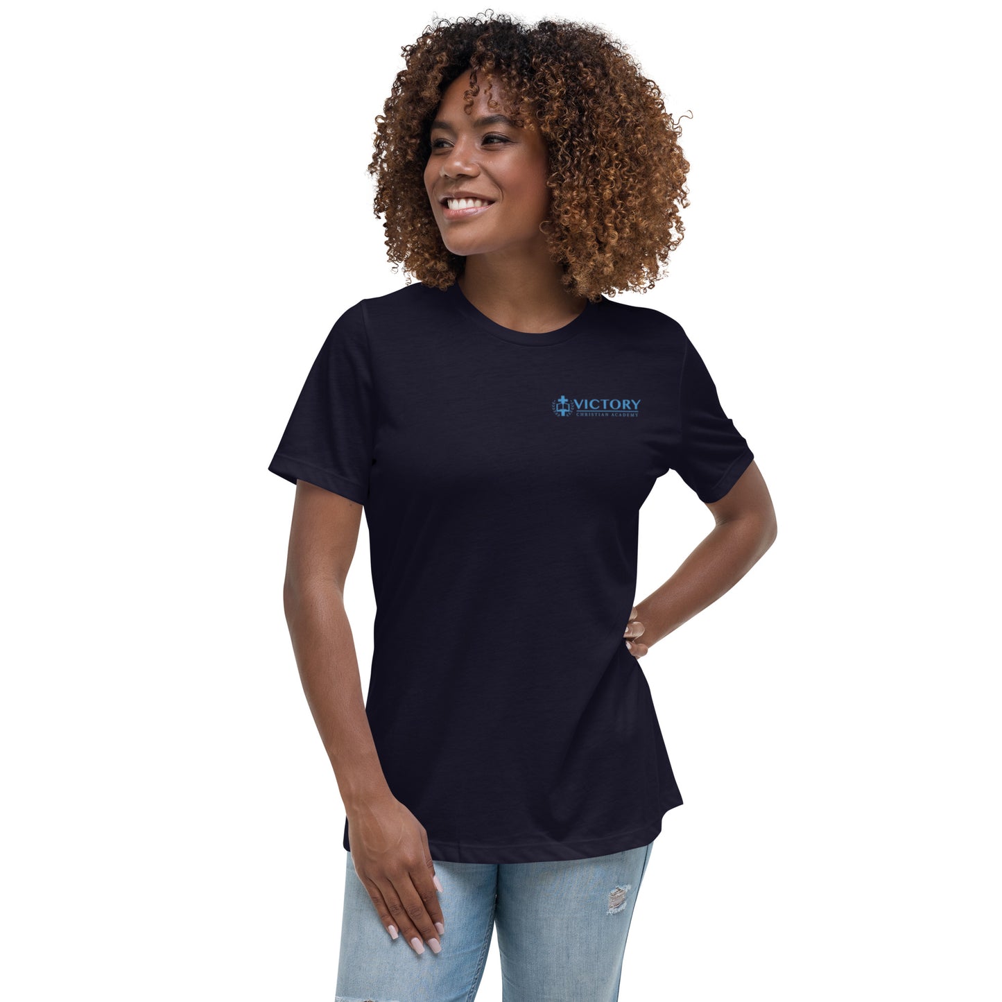 Women's Relaxed VCA Logo on front and back T-Shirt